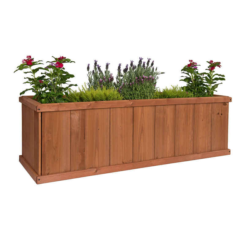Winston Porter Kash Robusto Chinese Cedar Wood Planter Box & Reviews